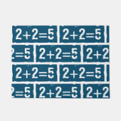 2に2を加えると5になる ドアマット (正面)