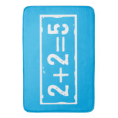 2に2を加えると5になる バスマット (正面縦)