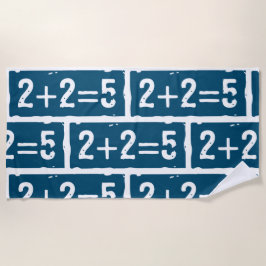 2に2を加えると5になる ビーチタオル