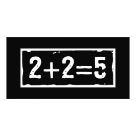 2に2を加えると5になる フォトプリント           