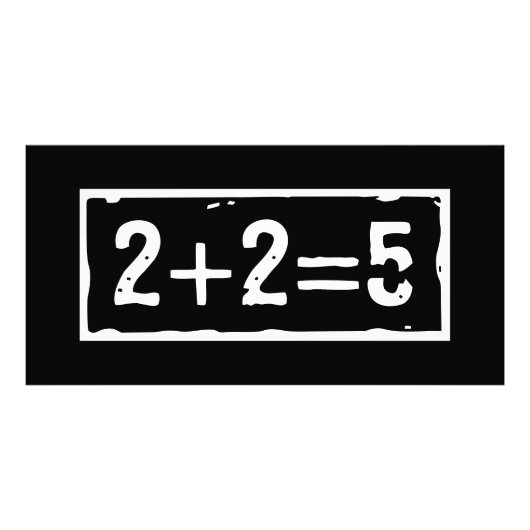 2に2を加えると5になる フォトプリント            (正面)