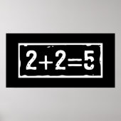2に2を加えると5になる ポスター (正面)