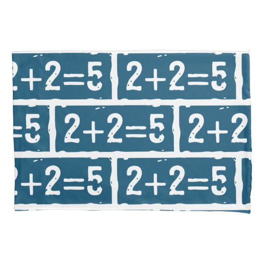 2に2を加えると5になる 枕カバー (正面)