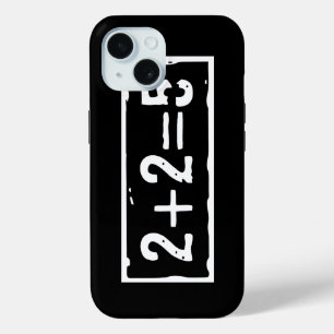 2に2を加えると5になる iPhone 15ケース