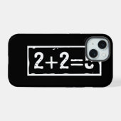 2に2を加えると5になる iPhone 15ケース (裏面横)