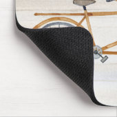 2のために造られる素朴なバレンタインの自転車 マウスパッド (コーナー)