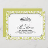 2のために造られる自転車{私達は動きました} 案内状 (正面/裏面)