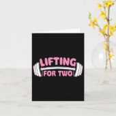 2のためのリフト – トレーニングジム重量挙げボディーブ カード (黄色い花)