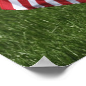 2のアメリカのアメリカ人退役軍人の墓のアメリカ国旗 ポスター (角)