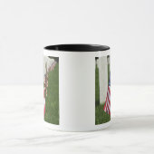 2のアメリカの退役軍人の墓の米国旗 マグカップ (中央)