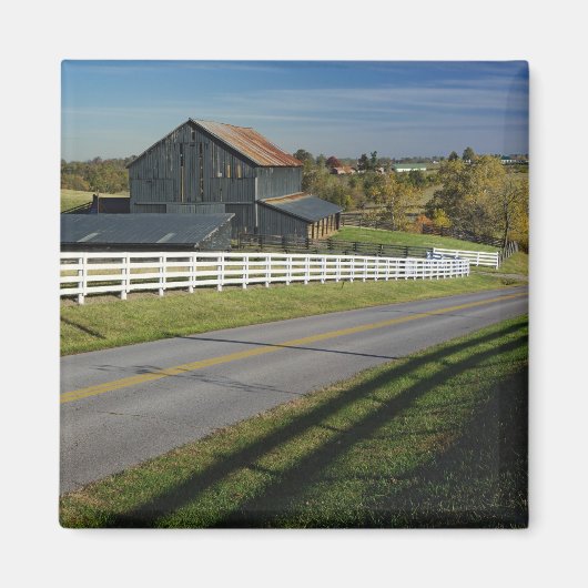 2のブルーグラス地域を通る農村道路 マグネット (正面)