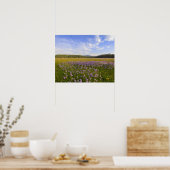 2のペンステモンの野の草地 ポスター (キッチン)