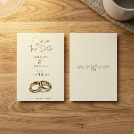 2のリング結婚が日付を保存する セーブザデート