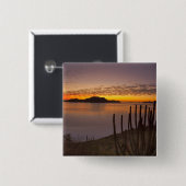 2の湾のイスラダンザンテ上空の日の出 缶バッジ (正面&裏面)