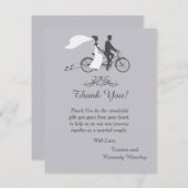 2の4x5平結婚平サンキューカード用自転車 サンキューカード (正面/裏面)