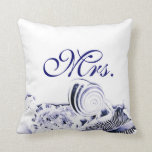 2のPillow Set濃紺の貝殻氏及び夫人 クッション<br><div class="desc">夫人をの2結婚するPillowの一組シンプルで芸術的な濃紺の貝殻。 氏にここに会って下さい:</div>