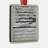 2のTelemannの続きのための音楽スコア メタルオーナメント (右)