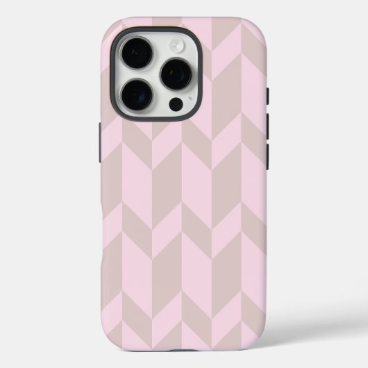 2はっきりしたトーンアローChevronストライプニュートラルピン Case-Mate iPhoneケース (裏面)