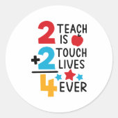 2は教え2Touchは生き残り4 Ever Apple Stars ラウンドシール (正面)