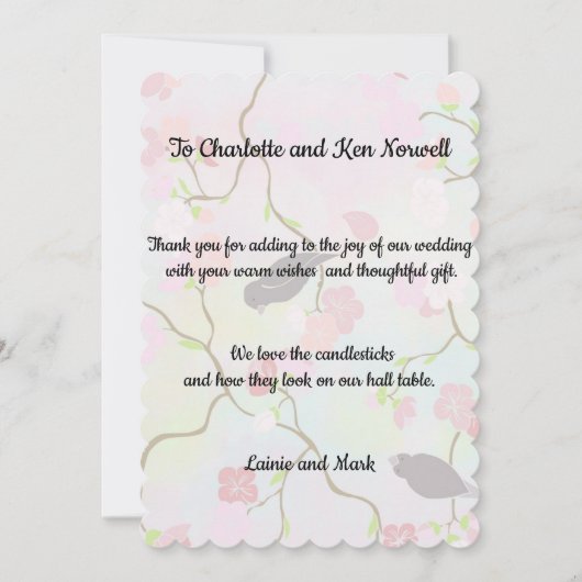 2へのギフトをありがとう サンキューカード (正面)