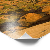 2への道の風光明媚な冬の砂漠の風景 フォトプリント (角)