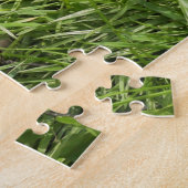 2よくはしゃぐイエロー・ラブラドール・レトリーバー子犬 ジグソーパズル (側面)