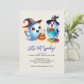 2よくはしゃぐ人の幽霊は魔女の帽子、ハロウィーン 招待状 (スタンド正面)