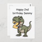 2をかむT-Rex ポストカード (正面/裏面)