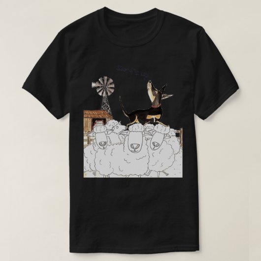 2を上げる Tシャツ (デザイン正面)