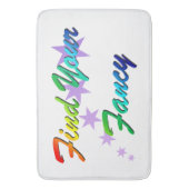 2を見ファンシーつける バスマット (正面縦)