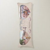 2アイボリー14結婚周年ハート枠 ボディピロー (正面縦)