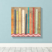 2アップ紙フェンスII キャンバスプリント (インサイチュ (ウッドフロア))