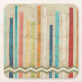 2アップ紙フェンスIV スクエアペーパーコースター (正面)