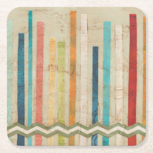 2アップ紙フェンスIV スクエアペーパーコースター (正面)