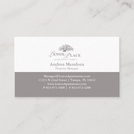 2アパートメントコンプレックスビジネスカードテンプレートの編集 名刺 (正面)