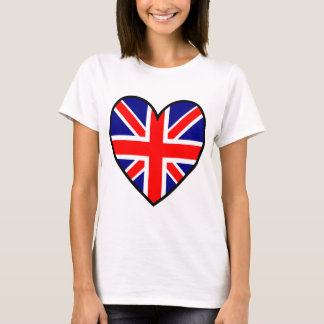 2イギリス国旗ハート Tシャツ