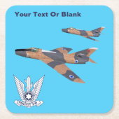 2イスラエルすごいマイステル スクエアペーパーコースター (正面)