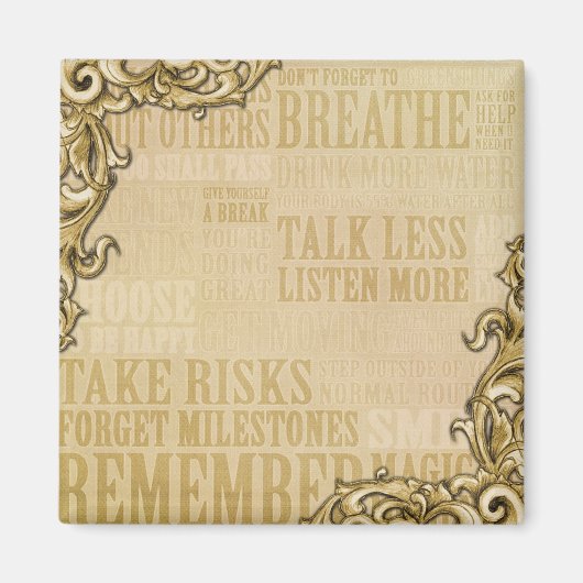 2インインスパイアチの角磁石を額縁にする マグネット (正面)