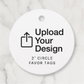 2インチの円形ギフトタグのデザインを印刷する フェイバータグ (正面)