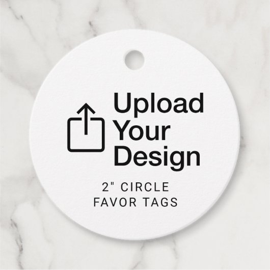 2インチの円形ギフトタグのデザインを印刷する フェイバータグ (正面)