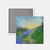 2インチスクエアマグネット感動的聖なる書物、 経典 マグネット (正面/裏面)