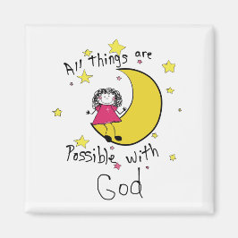 2インチスクエアマグネット(聖なる書物、 経典) マグネット