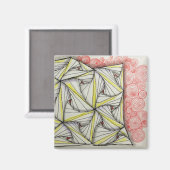 2インチマグネットとオリジナルアート マグネット (正面/裏面)