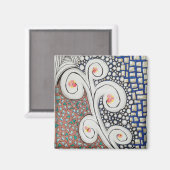 2インチマグネットとオリジナルアート マグネット (正面/裏面)