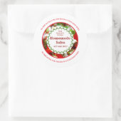 2インチ自家製サルサ缶詰ラベルに合わせてトリム ラウンドシール (バッグ)