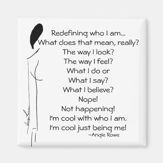 2インチ角詩マグネット マグネット (正面)