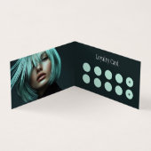 2インチ1ビジネスロイヤリティカード美容師 モダン 名刺 (内部)