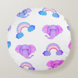 2インチ1レインボーズ&エレファントヘッズ装飾用クッション ラウンドクッション