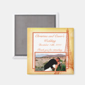 2インチ×2インチ 発表用 マグネット パリの桃 (正面/裏面)