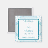 2インチ×2インチ 発表用 マグネット 青いデイジー (正面/裏面)